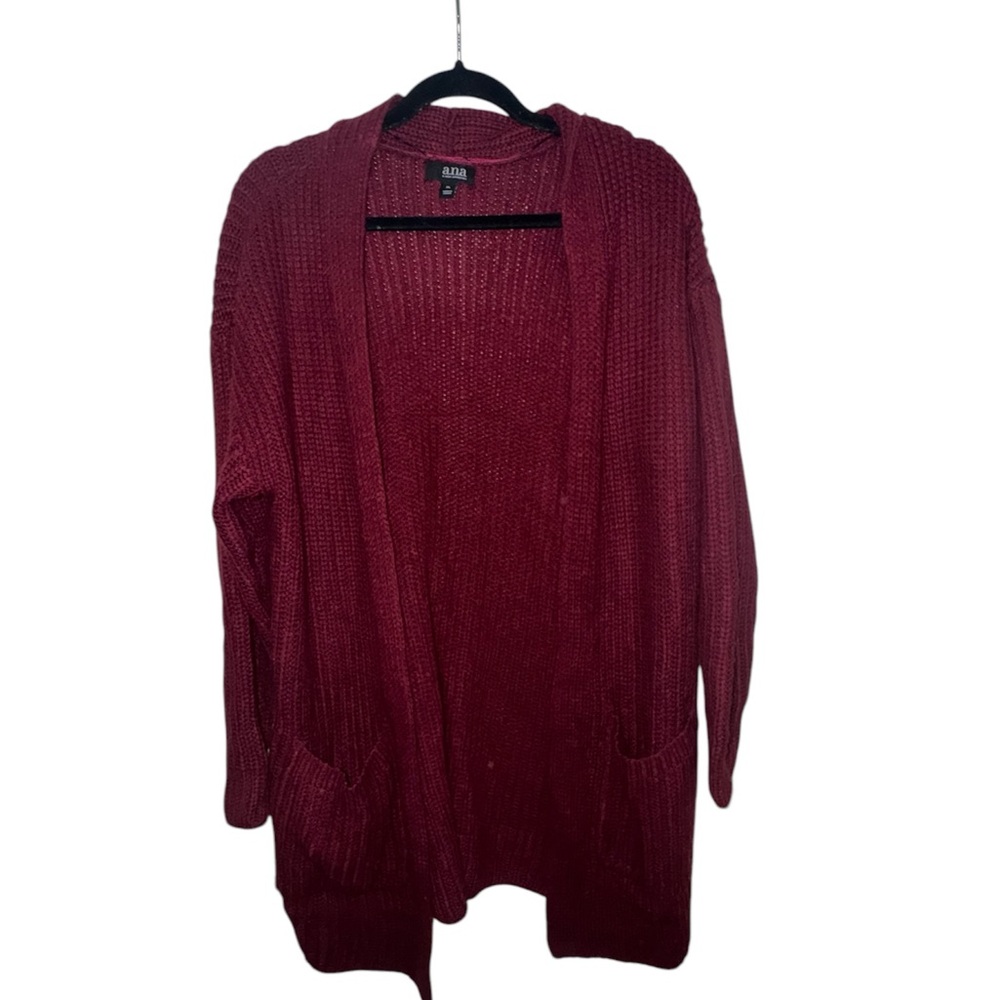 Women's Red Cardigan Sweater